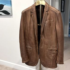 Men’s leather blazer, size medium